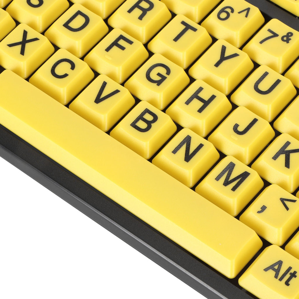 104 Keys Large Print Computer Keyboard For Seniors Comfortable Typing