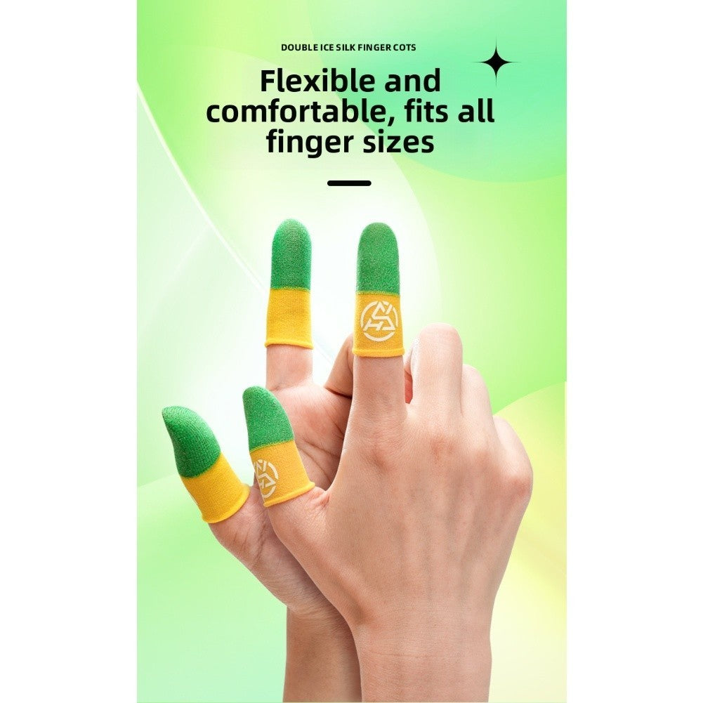 For Mobile Gaming Accessories Silver Fiber Thumb Sleeves for Precision Control