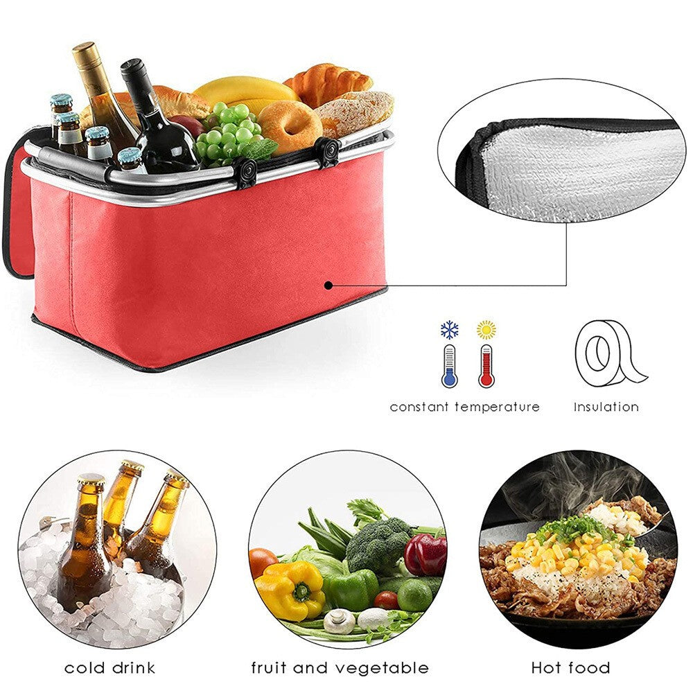 30L Extra Large Cooling Cooler Cool Bag Box Picnic Camping Food Ice Drink Lunch