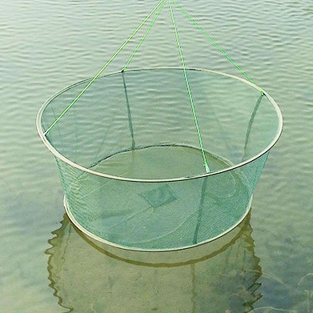 Foldable Drop Net Fishing Landing Bait Crab Pier Shrimp Harbour Pond Mesh Tackle