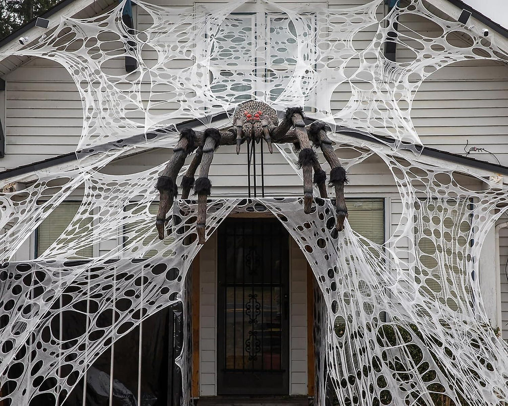 Spider Web fabric  Halloween Decoration Stretchy Craft Cobweb  Party 12mt