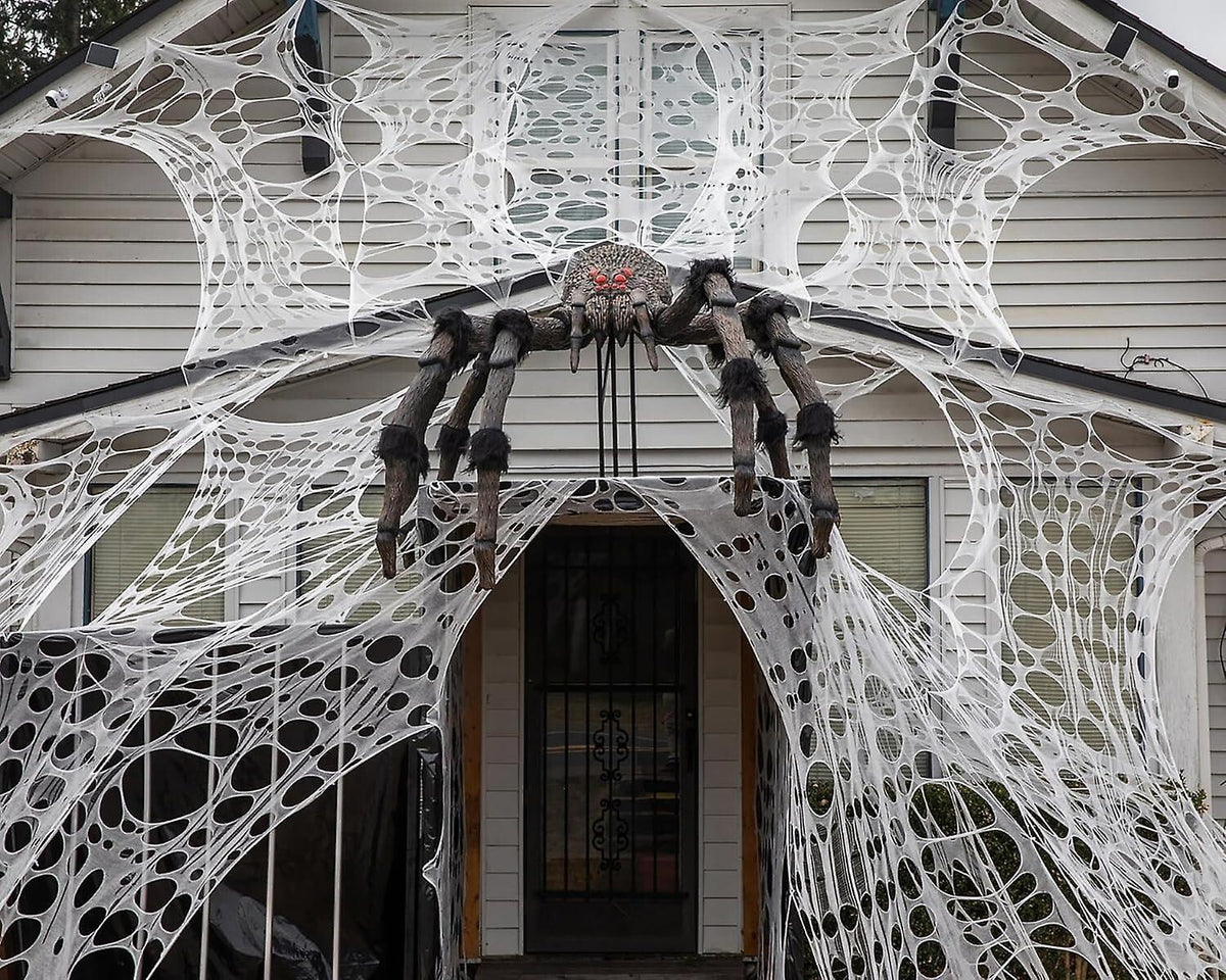 Spider Web fabric  Halloween Decoration Stretchy Craft Cobweb  Party 12mt