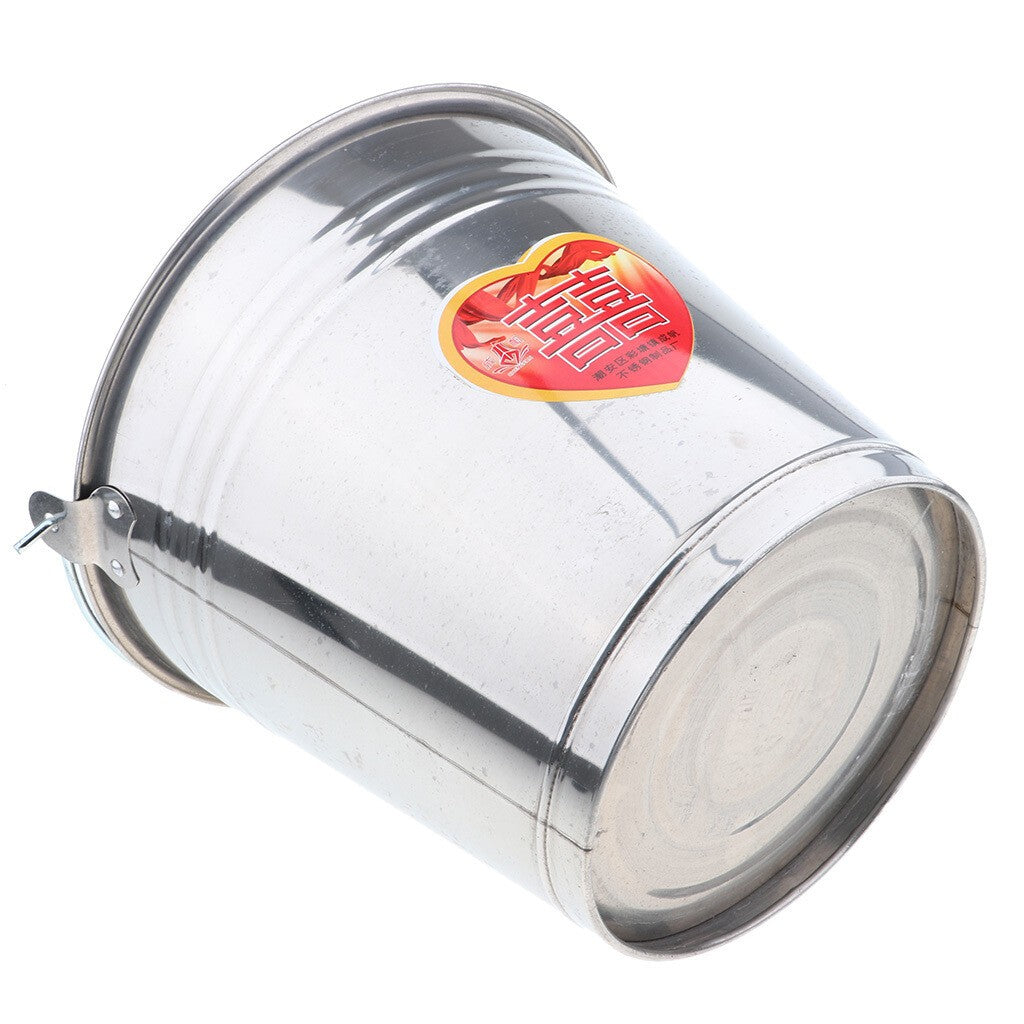 Stainless Steel Multi Use Bucket Water Milk Storage Carry Container Pail 20L