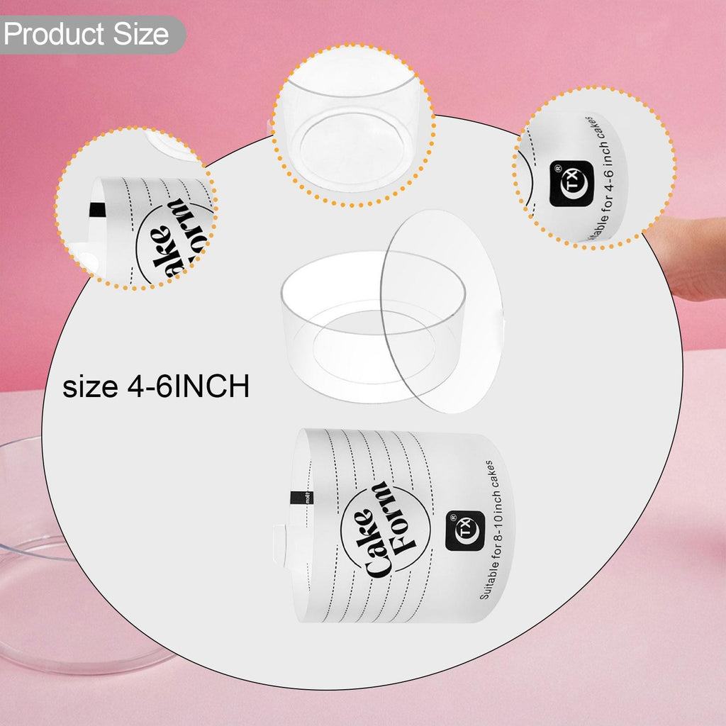 Acrylic Cake Form, Cake Making Tool for Beginners and Pros, Premium Accessory