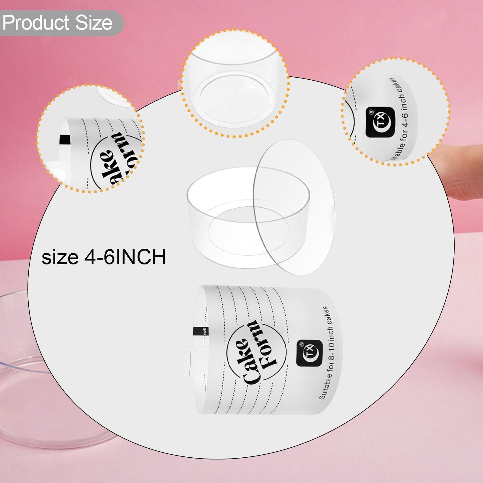Acrylic Cake Form, Cake Making Tool for Beginners and Pros, Premium Accessory