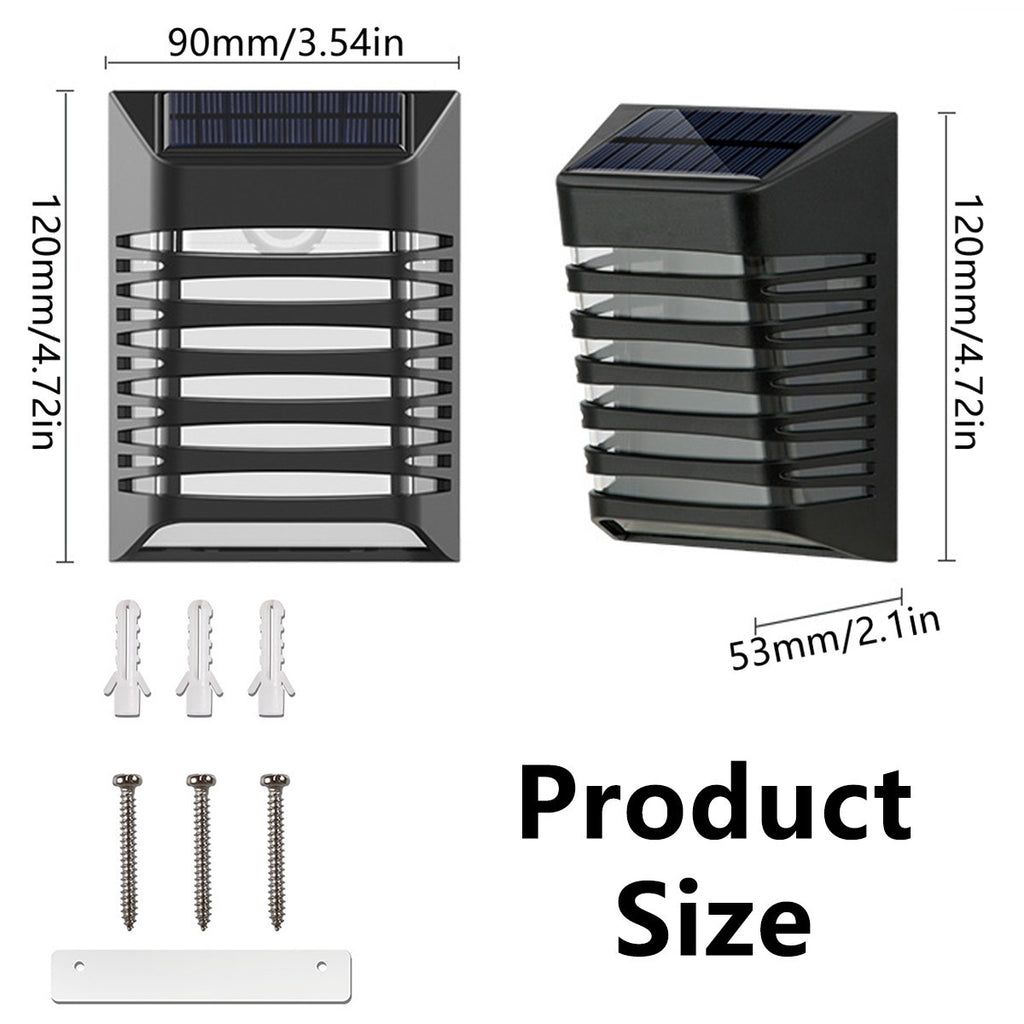 Solar Step Lights Outdoor Solar Fence Lights IP54 Waterproof Solar Deck