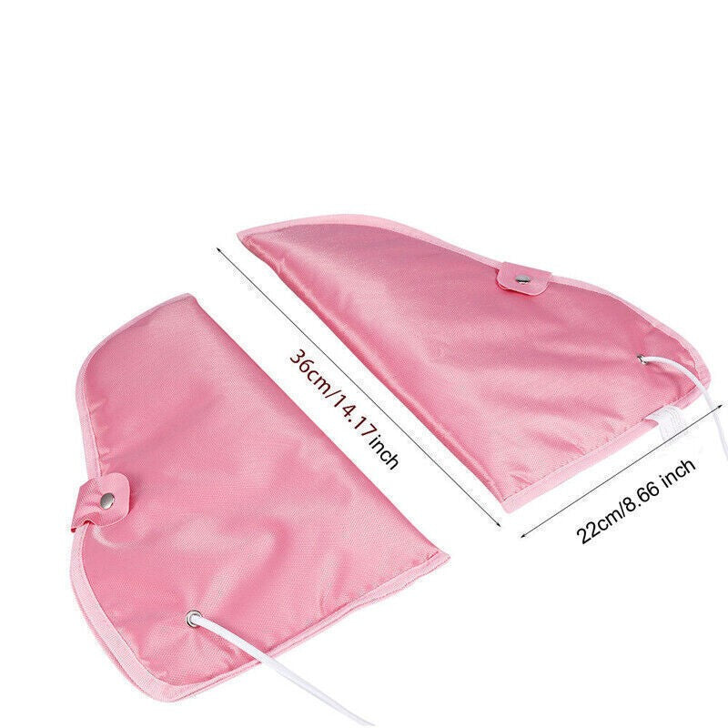 Electric Heated Gloves Mitts Infrared Therapy Treatment Warmer Salon Manicure