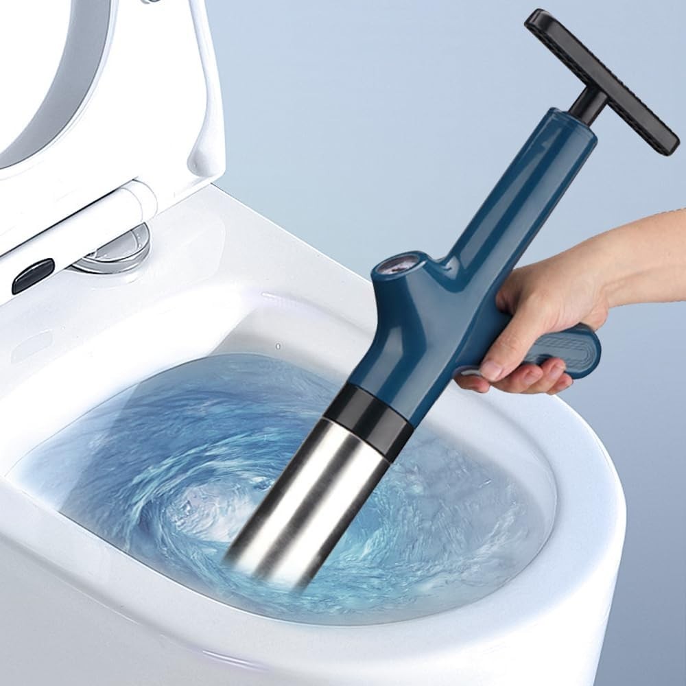 Drain Blaster Air Plunger for Toilet High Pressure Blockage Powerful Unblocker