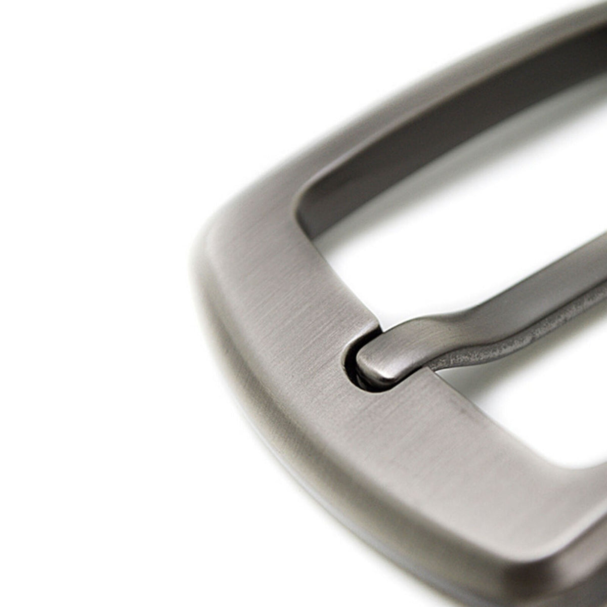 2x stainless steel pin buckle for men's leather belt replacement snap on 40 mm
