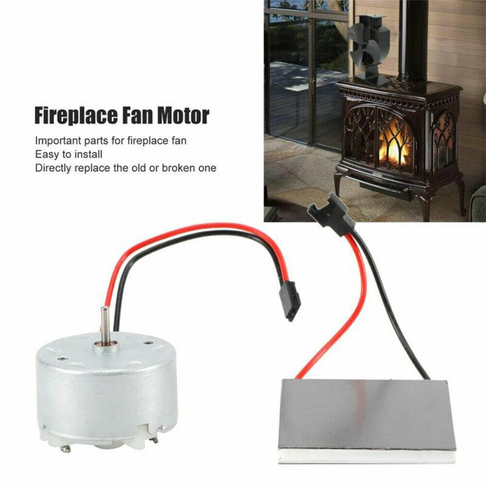 FOR Stove Burner Power Fan Heater Replace Parts Wood Log Heated Fireplace Motor