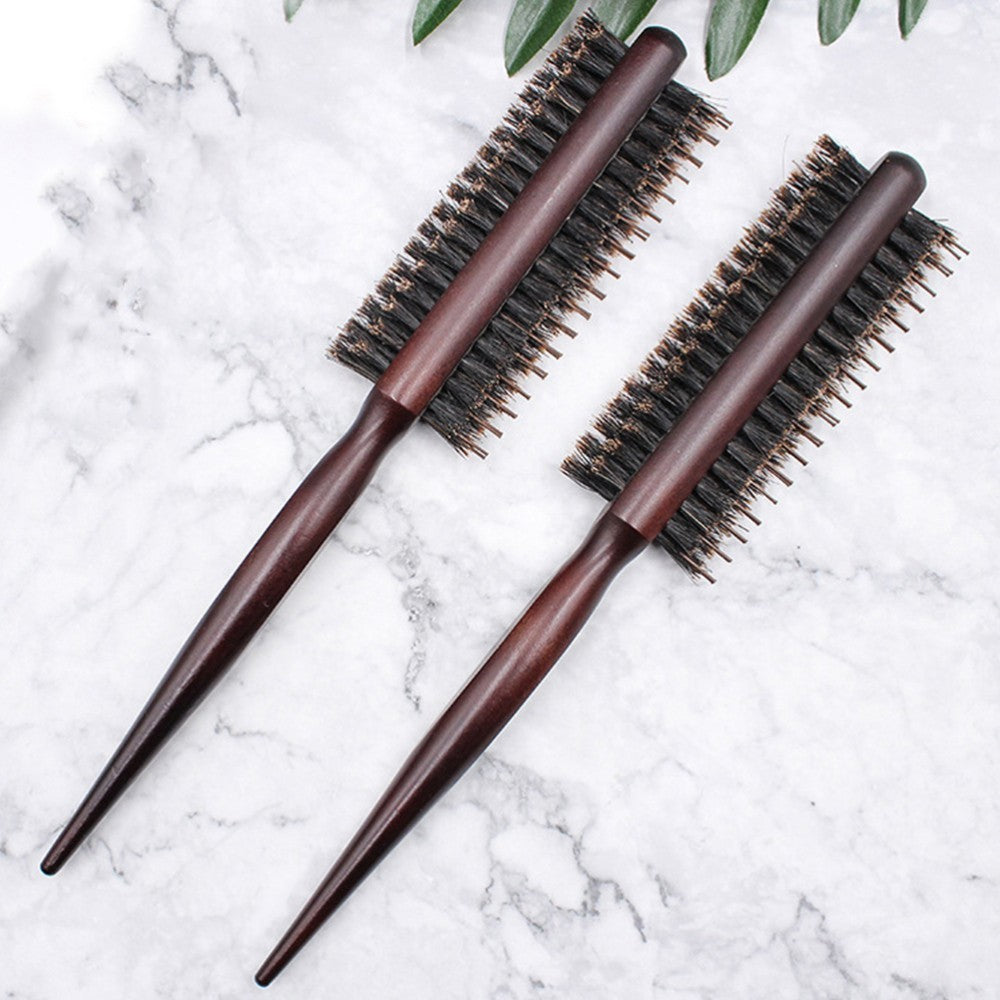 2 Piece Small Round Bristle Quiff Roller Hair Brush