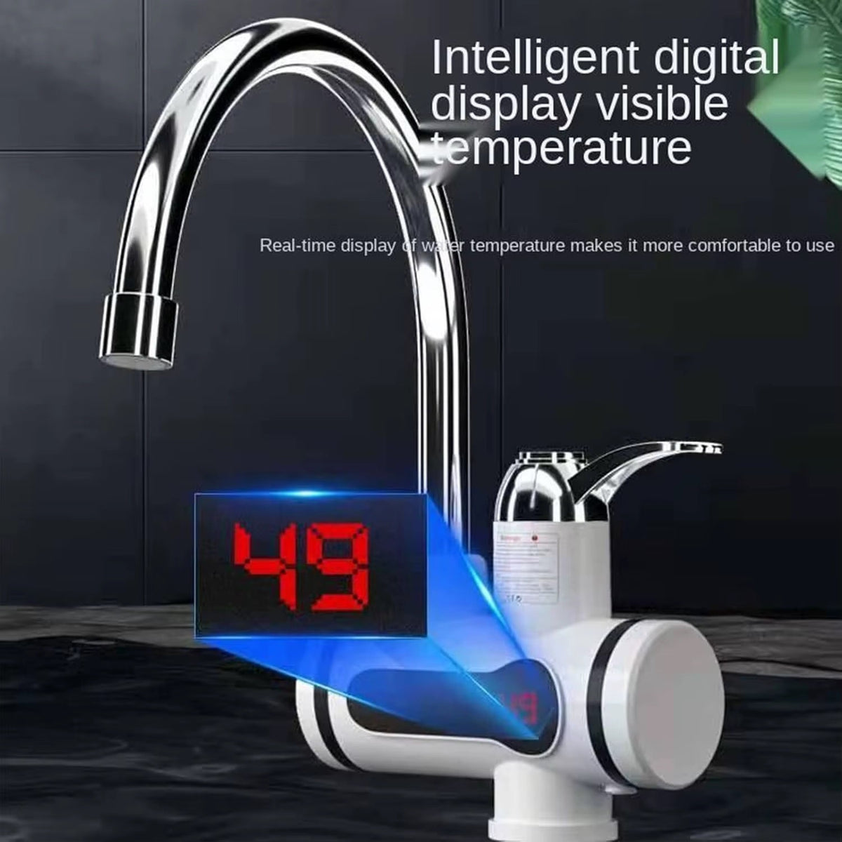 360° Electric Hot Water Faucet, Fast Instant Heating Tap for Kitchen & Bathroom