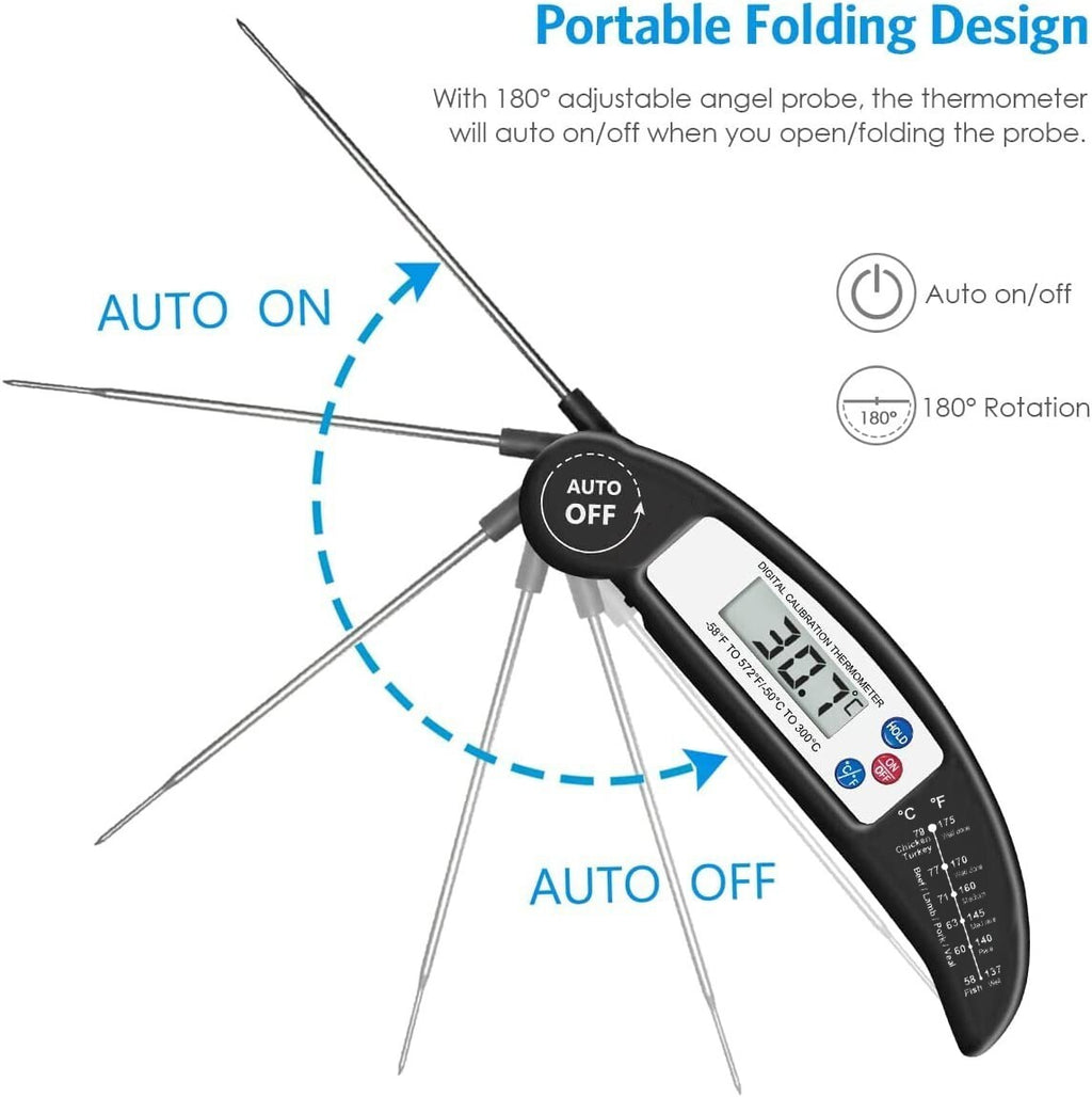Digital Food Meat Thermometer Probe Cooking Kitchen Temperature Milk BBQ Turkey