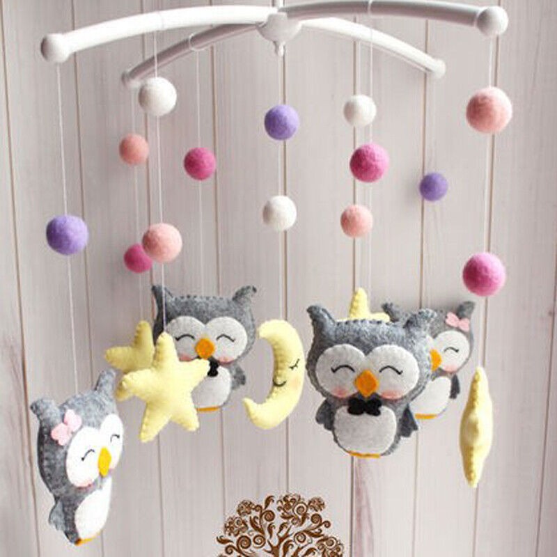 Baby Crib Mobile Bed Bell Toy Holder DIY Gift Arm Bracket Hanging Toy Cot
