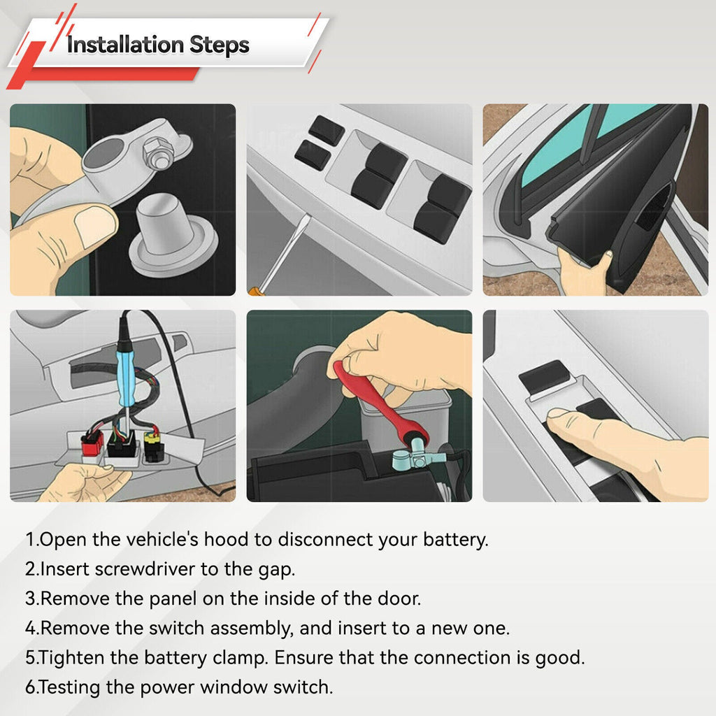 96751127ZD Electric Assembly Power Window Switch for Peugeot 208 2008 5008 3008