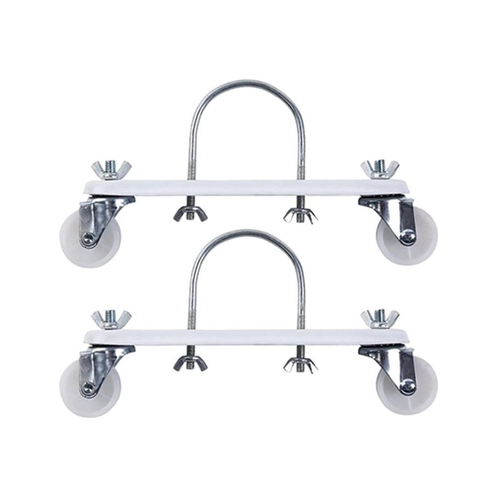 2Pcs Oil Filled Heater Caster Bracket with Wheels Spare Parts Smooth and Easy