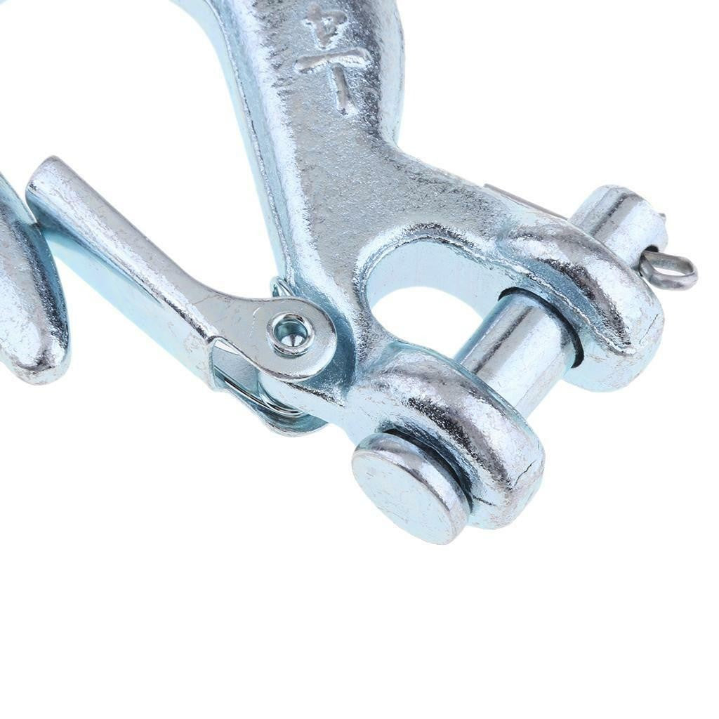 1/4 Inch Winch Replacement Hook with Latch for Trailer ATV Boat Towing