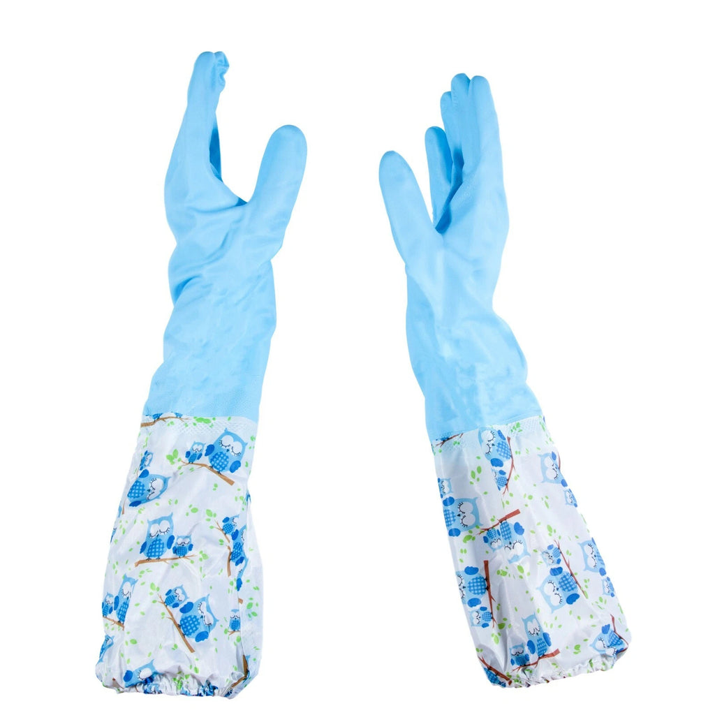 Long Cleaning Gloves Waterproof NEW Rubber Full Pond & Washing Gloves