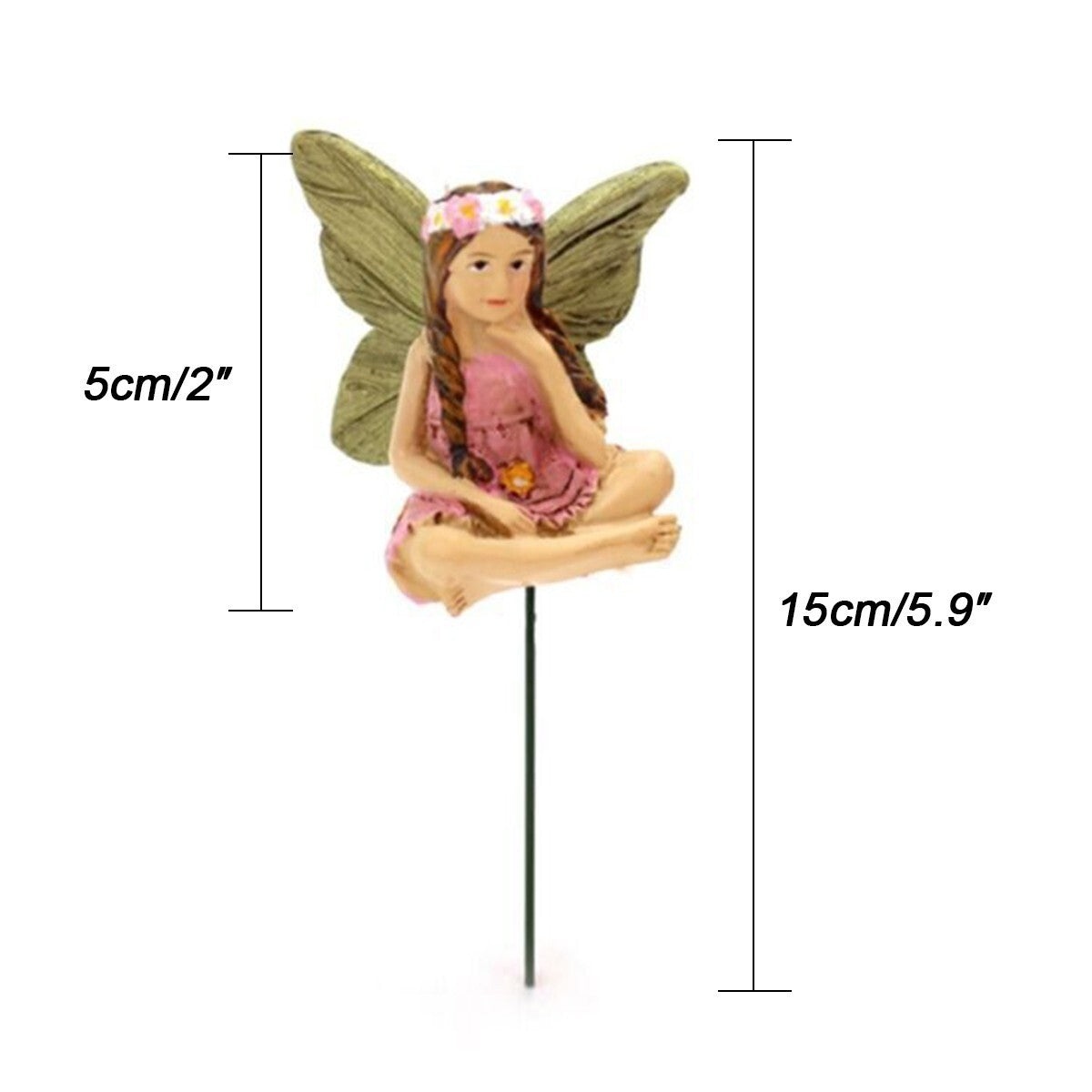 6Pcs Fairy Garden Miniature Fairies Figurines Accessories for Outdoor Decor