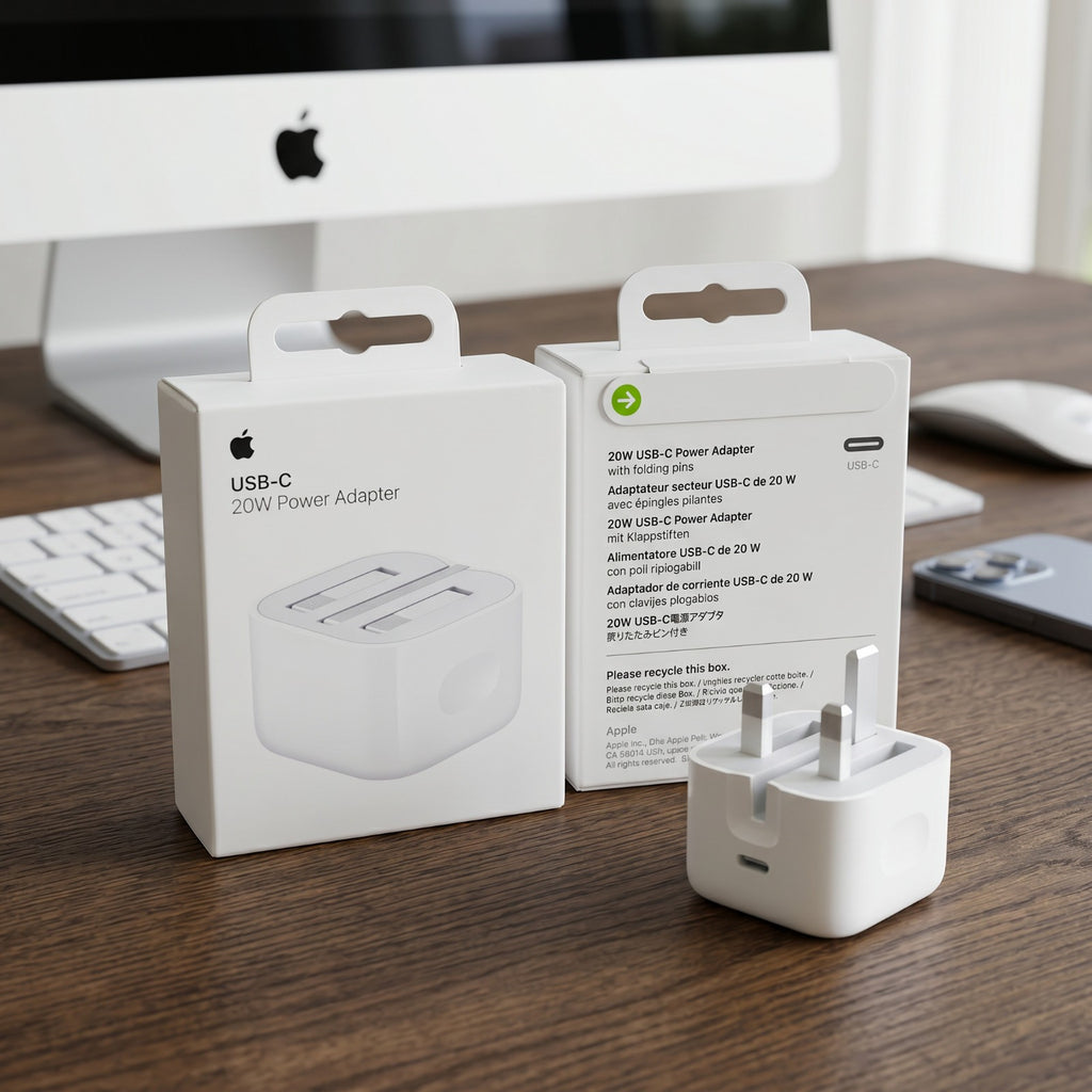 Original Apple 20w Type C- C PD UK Power Adapter Plug FAST CHARGER