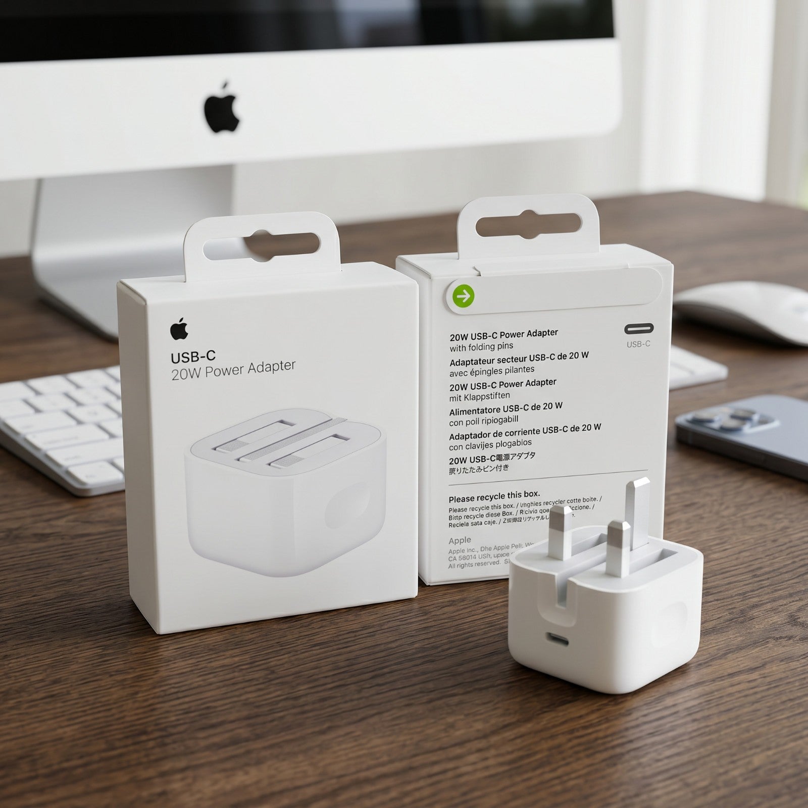 Original Apple 20w Type C- C PD UK Power Adapter Plug FAST CHARGER