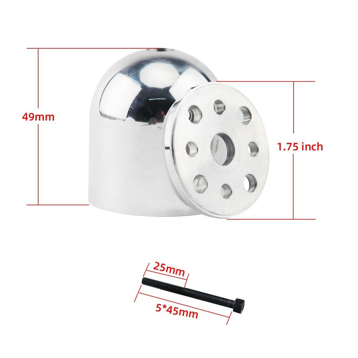 1.75"/44.45mm Drilled Alu Prop Spinner for DLE30/55 MLD35/70 DA50 Engine