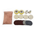 34Pcs Glass Scratch Remover Repair Kit Wool Polishing Pad Deep Polish Set