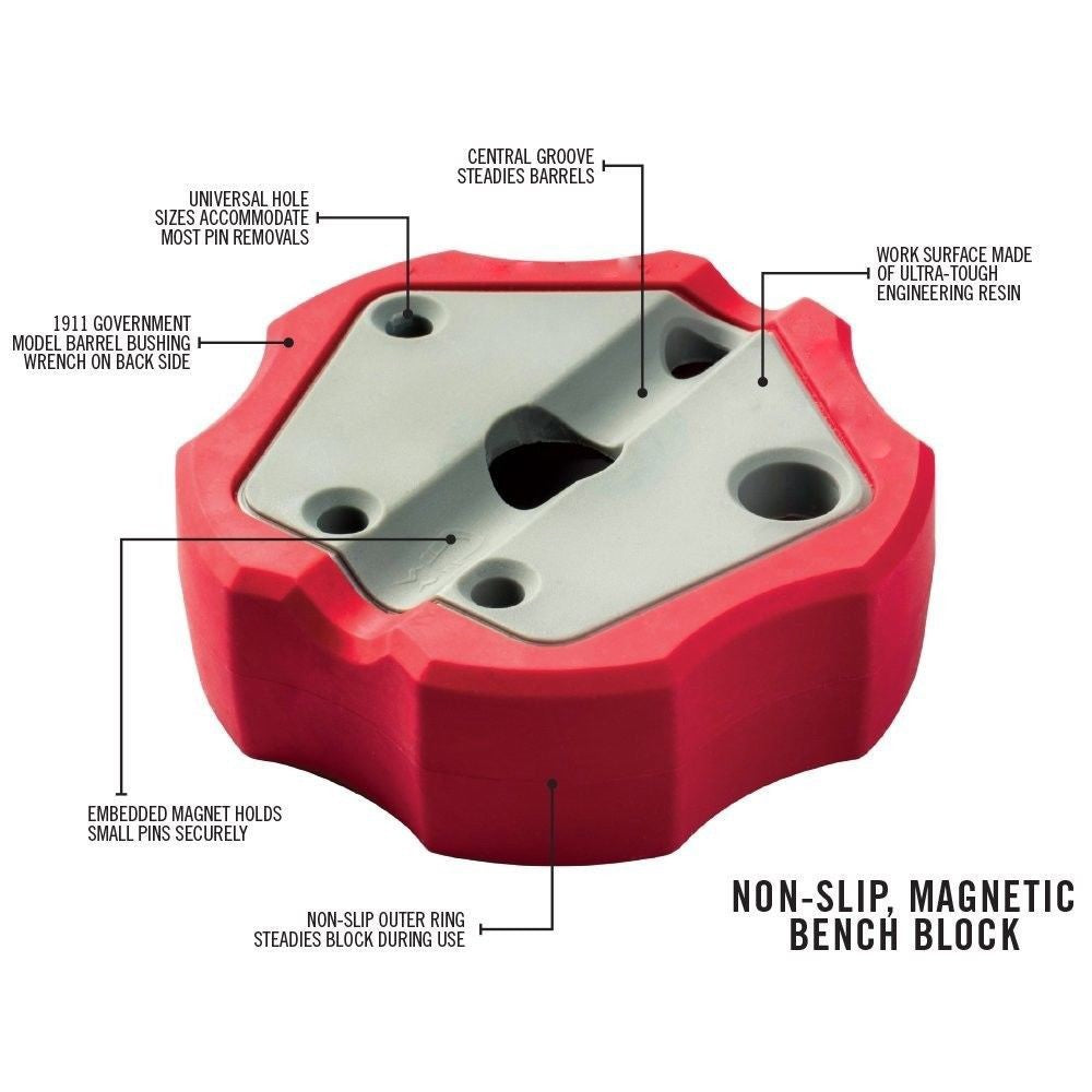 Universal Gunsmithing Bench Block Handgun Pistol 1911 Non-Slip Non-Marring