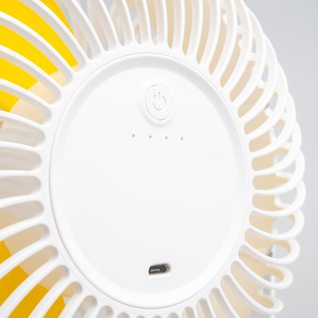 7 Inch Rechargeable Desk Fan - Small Quiet Personal Cooler Powered Portable