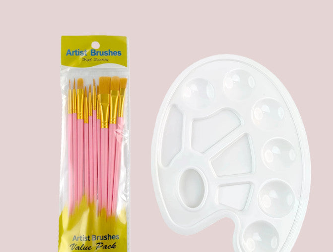 1 Set of Pigment Mixing Plates Drawing Lightweight Painting Painting Accessories