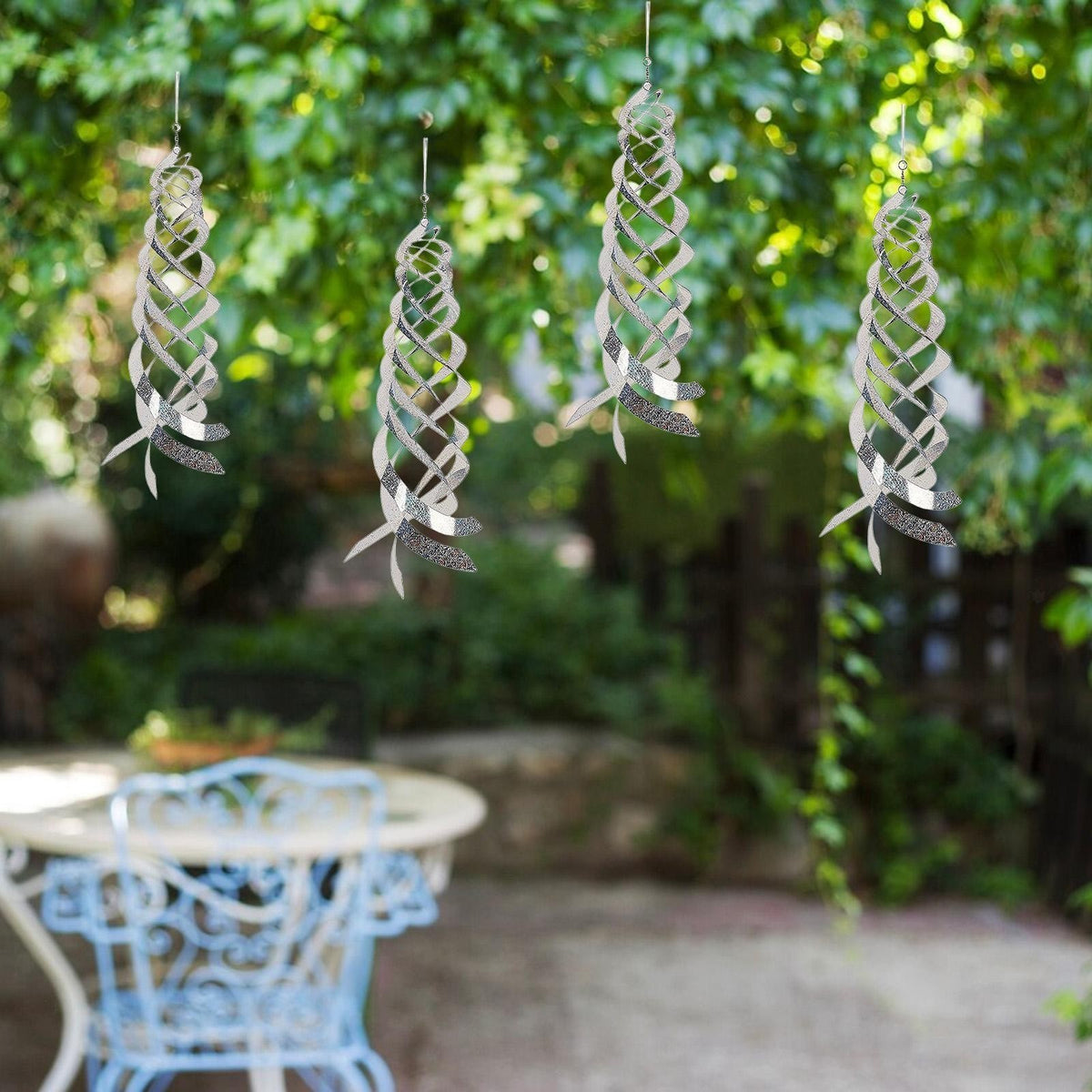 4Pcs Wind  Bird Deterrents Gift Lightweight  to Scare Birds Hanging Ornament