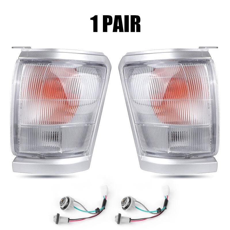 Pair LH+RH Front Corner Indicator Park / Side Lights for Toyota Hilux 1997-2001.