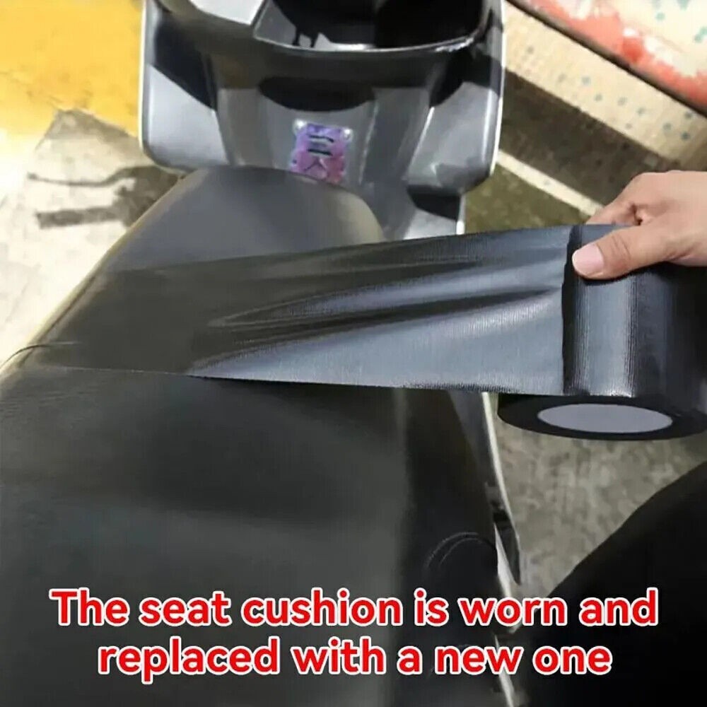 Leather Vinyl Repair Kit Black Filler Restore Car Seat Couch Sofa Bus Patch Tape