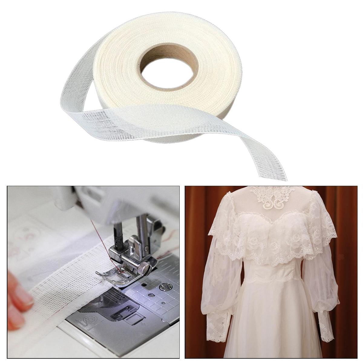 Stitched Hem Sewing Crafts Hemming Garment Web Tape Fishbone Accessories for