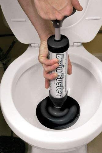 Drain Buster Pressure Plunger Powerful Pipe Unblocker For Bathroom Sink Toilet