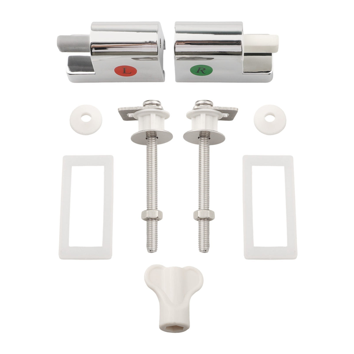 Toilet Seat Replacement Hinges with Soft Close Mechanism for Easy Install