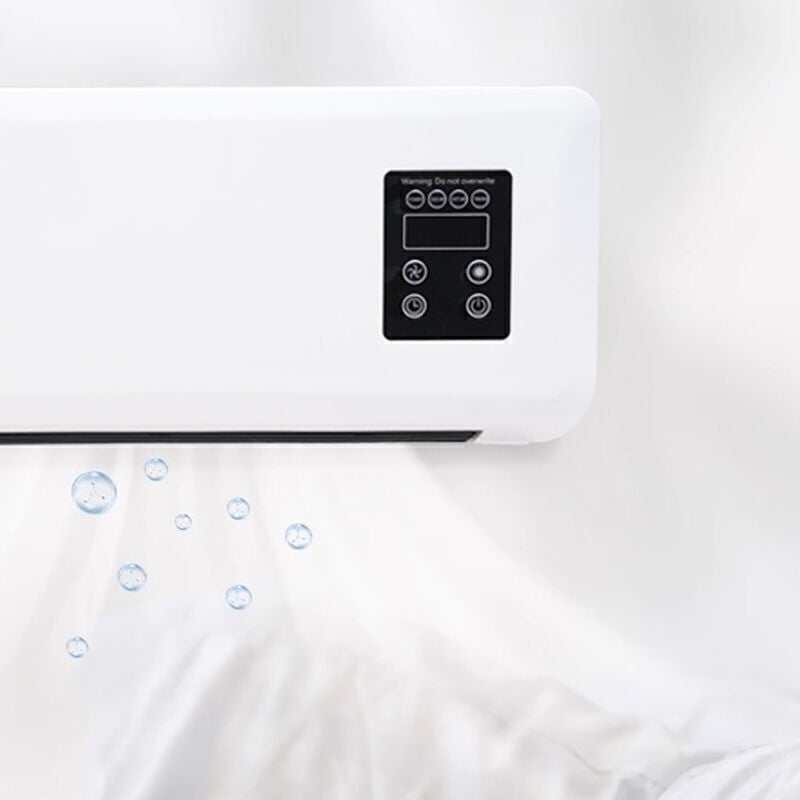 2in1 Wall Mounted  Natural  Air Conditioner Fan Heater Remote Control NEW