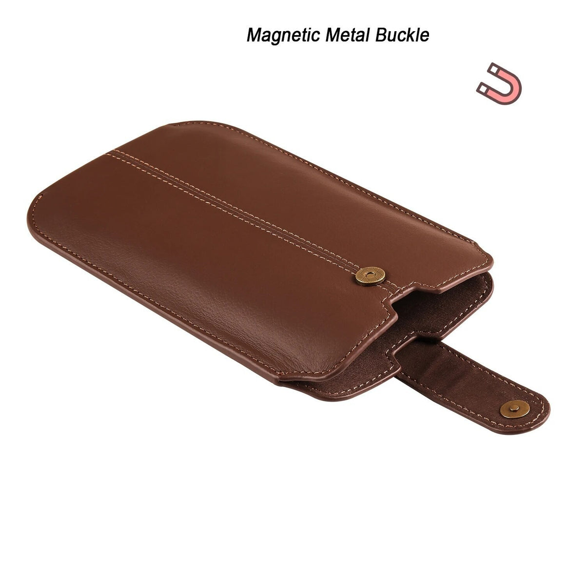 Men Leather Mobile Phone Pouch Holster Belt Bag Universal Phone Bag Covers Case
