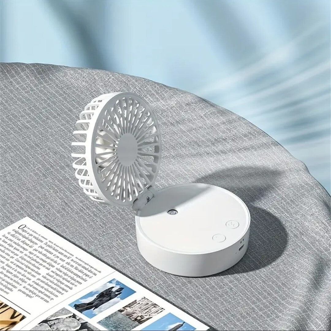 Portable Handheld Fan with Mist Spray Rechargeable Mini Cooling USB Fan