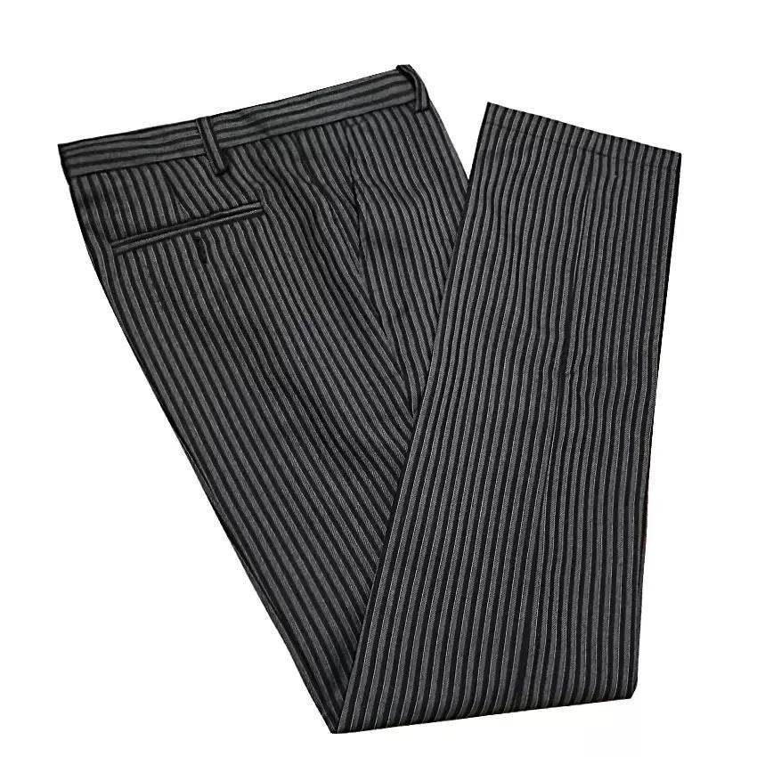 Black Grey Pinstripe Trouser Morning Suit Masonic Trousers Royal Ascot Suit pant