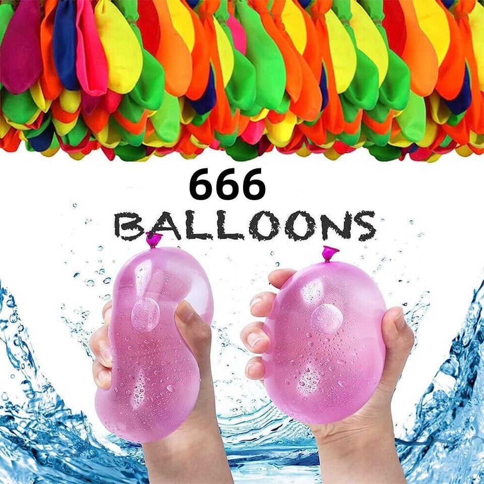 6 Packsx666 / 12 Packsx1332 Self Sealing Water Balloons Outdoor Play Party Fun
