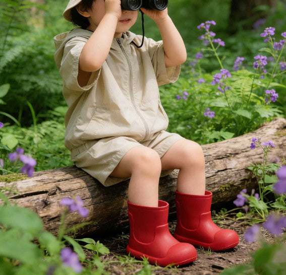 Kids Wellington Wellies Non-Slip Waterproof Lightweight Rain Boots