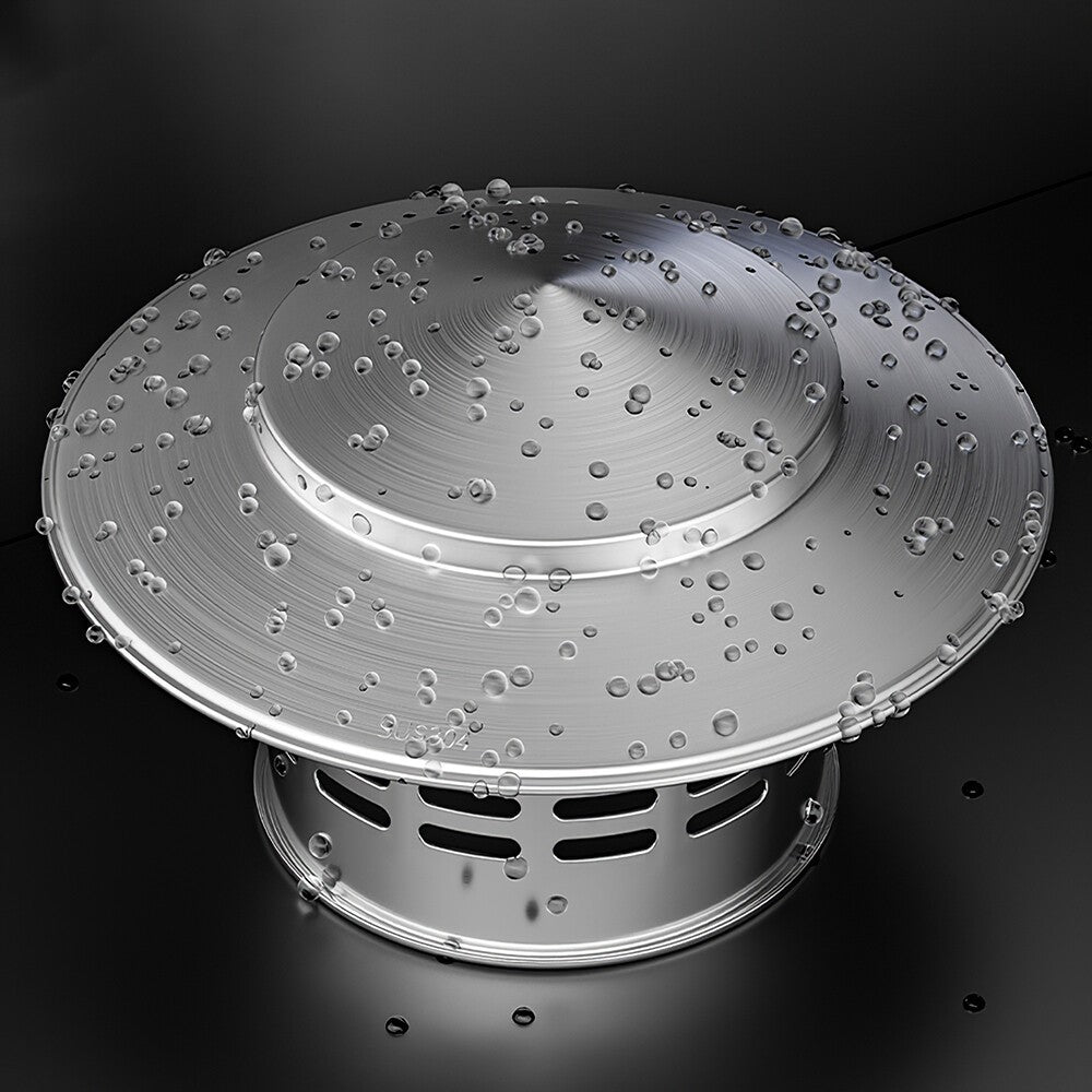 Stainless Steel Chimney Flue Cowl Pipe Rain Cover Protector Cap Cover 110mm