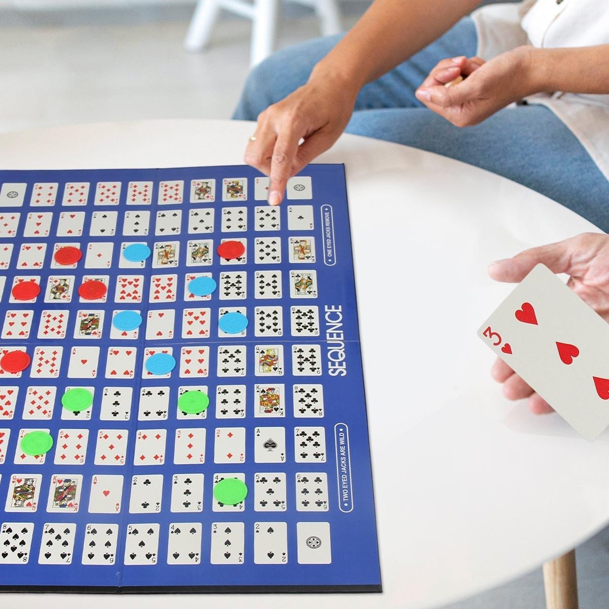 Sequence Goliath Family Fun Board Game Strategy for 2 or More Five In A Row