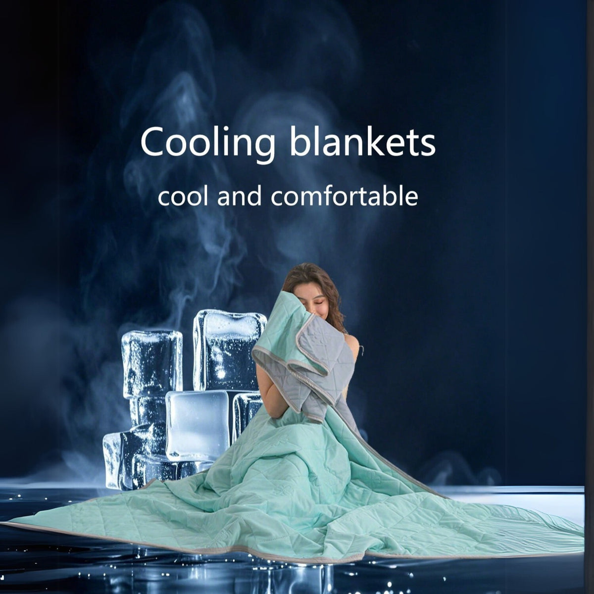Cooling Blanket For Hot Sleepers Breathable & Heat Absorbent Summer Throw UK
