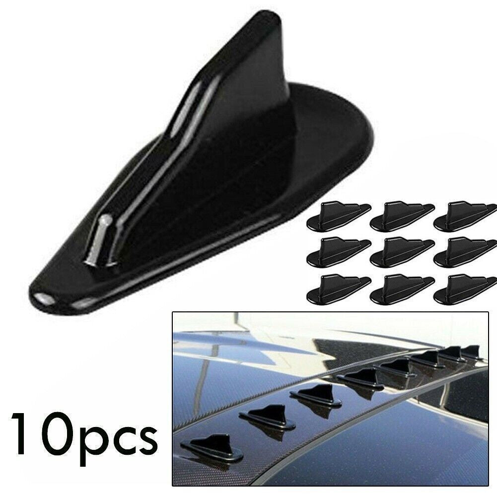 10 pcs Shark fin diffuser vortex generator car roof spoiler bumper universal