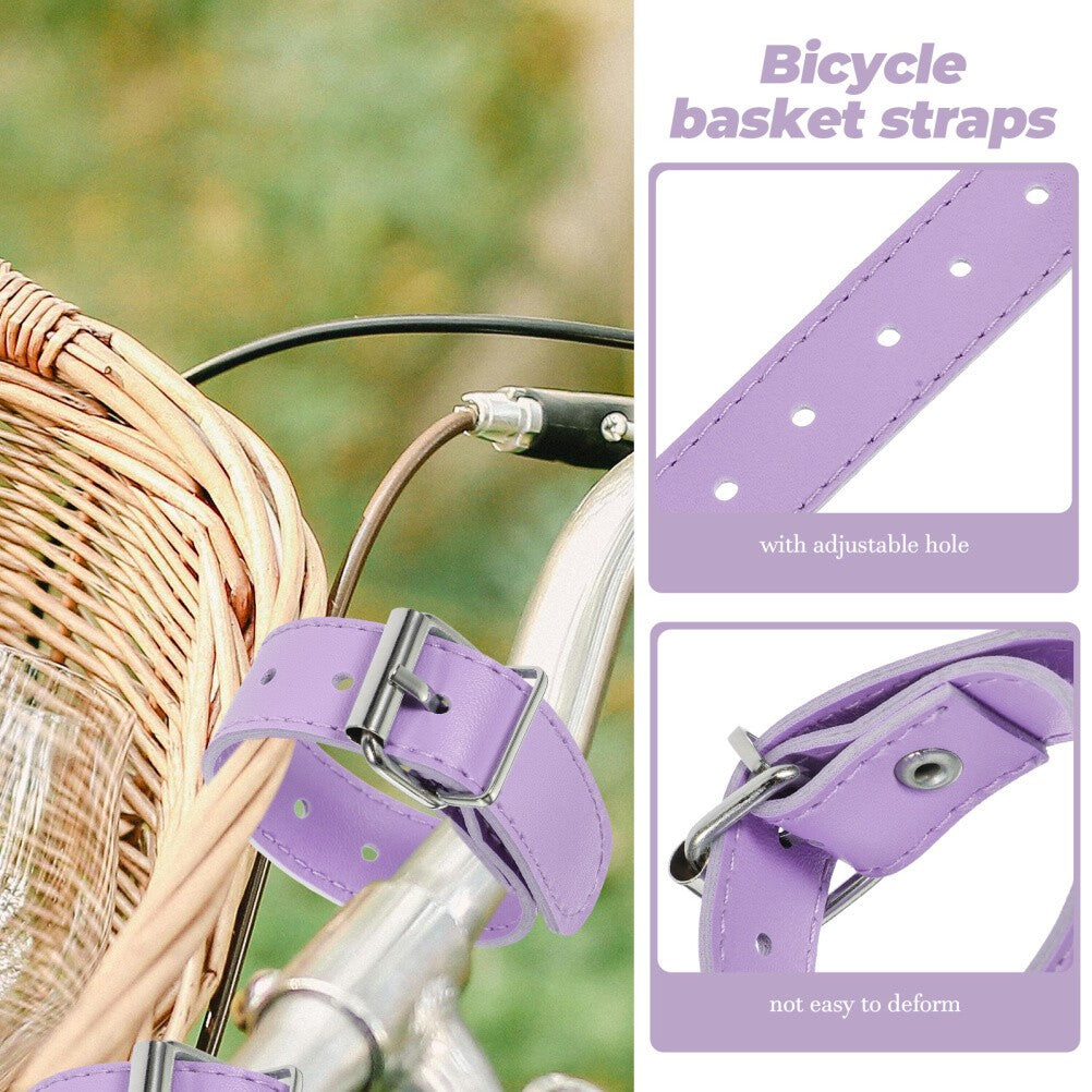 Convenient Bike Basket Belt Front Container Strap Thicken Bicycle Straps