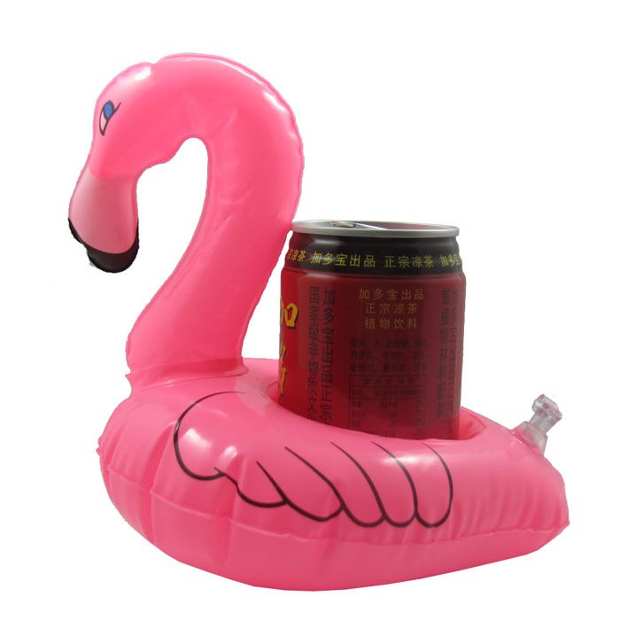 6x Inflatable Flamingo Drink Holders Floating Can Cup Hot Tub Swim Pool Bath Toy