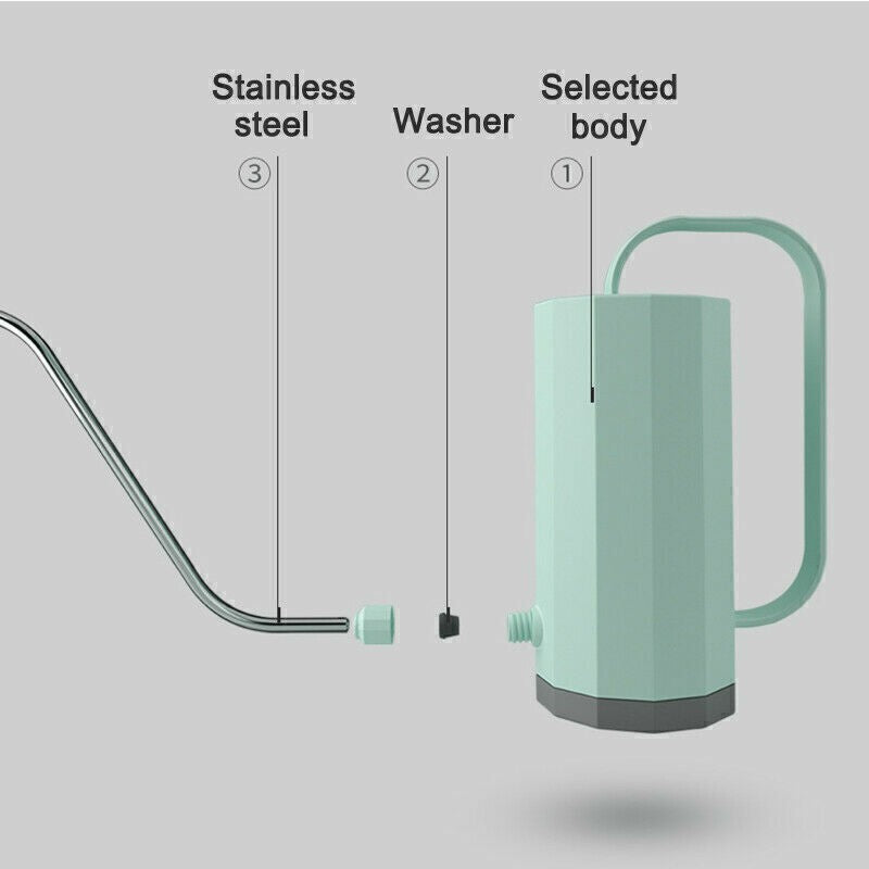 Indoor Small Watering Can Long Narrow Spout Sprinkler Kettle For Plants 1.2L UK