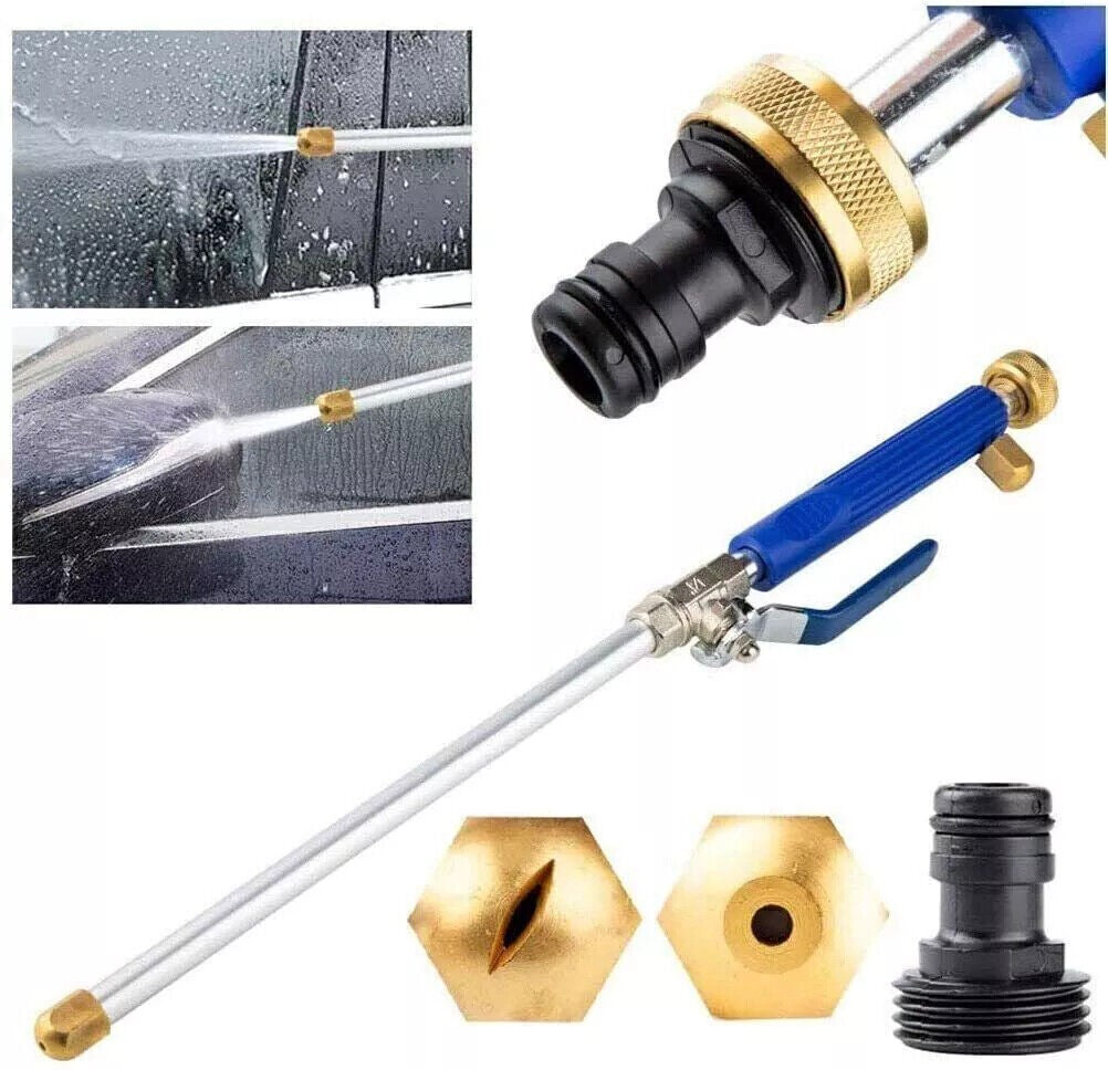 High Pressure Power Spray Gun Water Lance Hose Pipe Jet Nozzle Garden Car Washer